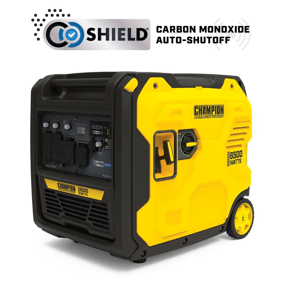 Champion Power Equipment 6500 Watt Gas Powered Portable Inverter Generator with Quiet Technology and CO Shield – 201513
