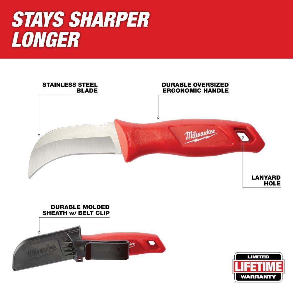 Milwaukee Hawkbill Fixed Blade Knife, large image number 2