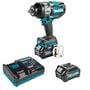 Makita 40V max XGT Brushless Cordless 4-Speed High-Torque 1/2 Inch Square Drive Impact Wrench 2.5Ah Kit with Friction Ring Anvil