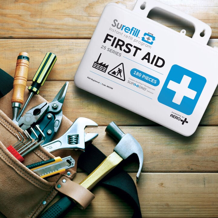 Aero Healthcare SUREFILL 25 Series All Purpose First Aid Kit - Weatherproof Plastic Case, large image number 3