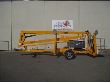Haulotte 5533A Electric Articulating Towable Boom Lift 55', large image number 9