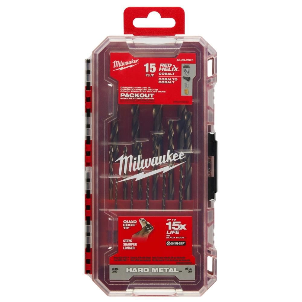 Milwaukee RED HELIX Cobalt Drill Bit Set 15pc, large image number 12