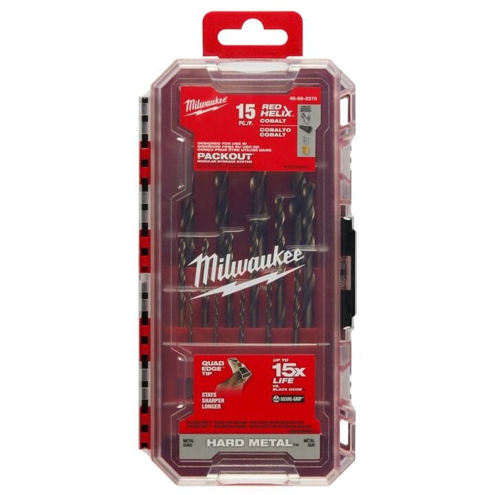 Milwaukee RED HELIX Cobalt Drill Bit Set 15pc, large image number 11