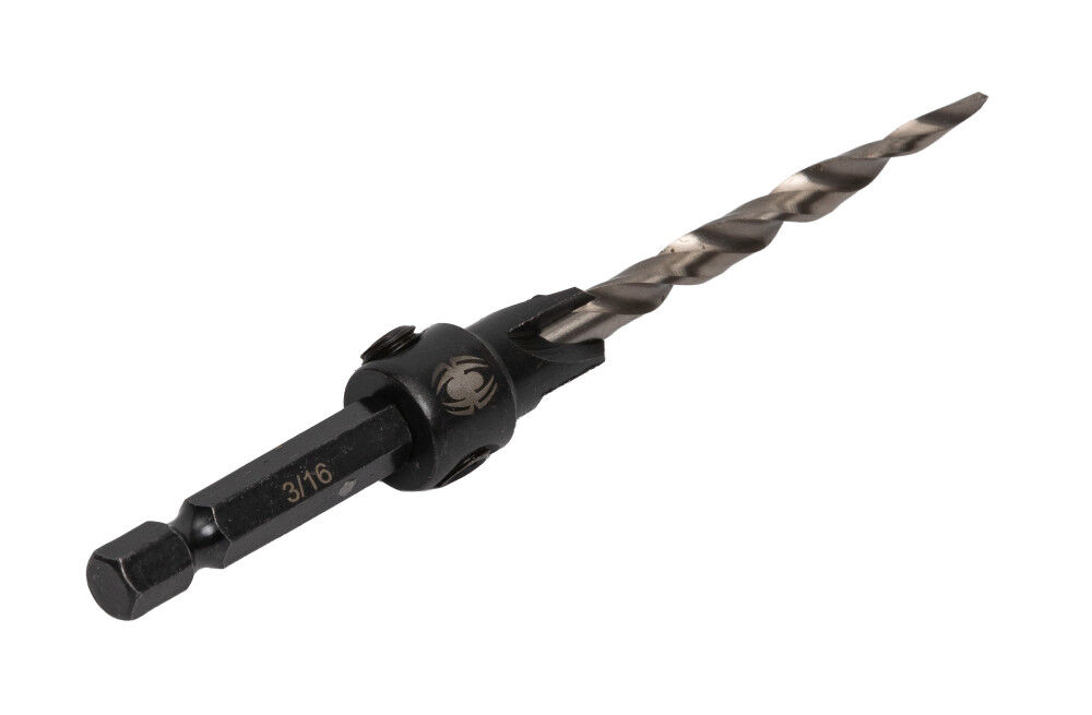 Spyder 3/16 Inch HSS Tapered Adjustable #10 Countersink Twist Drill Bit, large image number 3