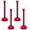 Mr Chain Red Heavy Duty Stanchion (4-Pack), small