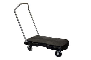 Rubbermaid Triple Trolley Utility Duty with Straight Handle and 3in Casters