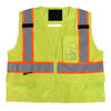 Radians Polyester Type R Class 2 Safety Tether Vest, Hi-Vis Green, Large, small image number 5