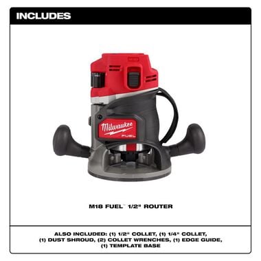 Milwaukee M18 FUEL 1/2 in Router (Bare Tool), large image number 1