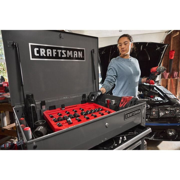 CRAFTSMAN 1/2 Inch SAE/Metric Deep Impact Socket Set 23 Pieces, large image number 8