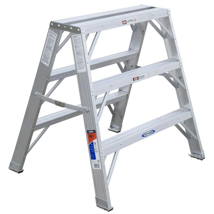 Werner 3 Ft. Aluminum Twin-Work Stand Type IA