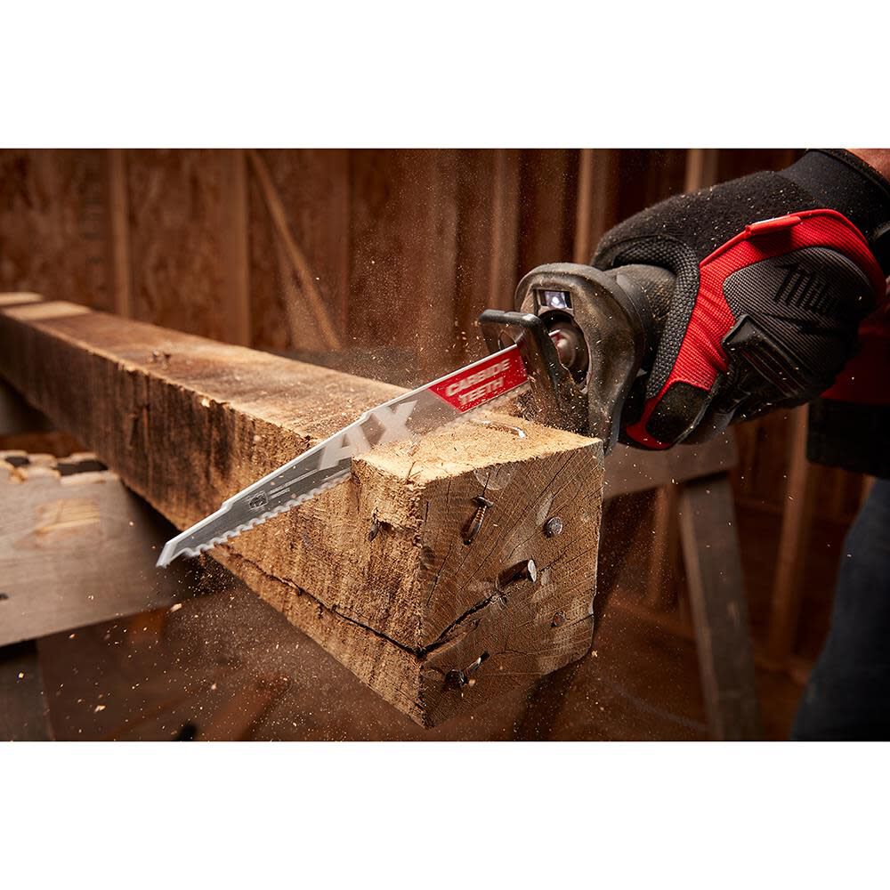 Milwaukee The Ax with Carbide Teeth SAWZALLBlade 9 In. 5T, large image number 11