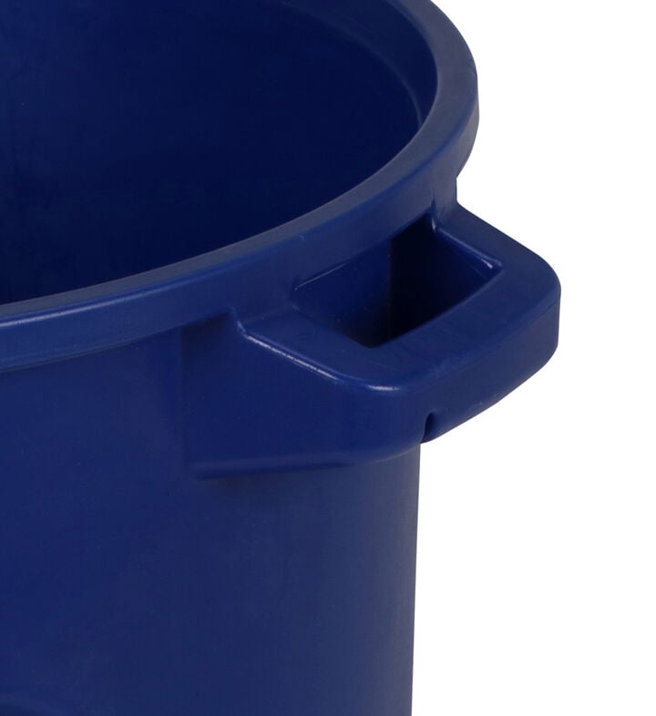 Toter 32 Gallon Round Trash Can with Lift Handle Blue, large image number 6