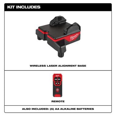 Milwaukee Wireless Laser Alignment Base with Remote, large image number 1