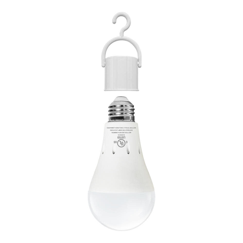 Bright Living 60W Equivalent A19 LED Light Bulb with Rechargeable Battery Backup 3 Pack