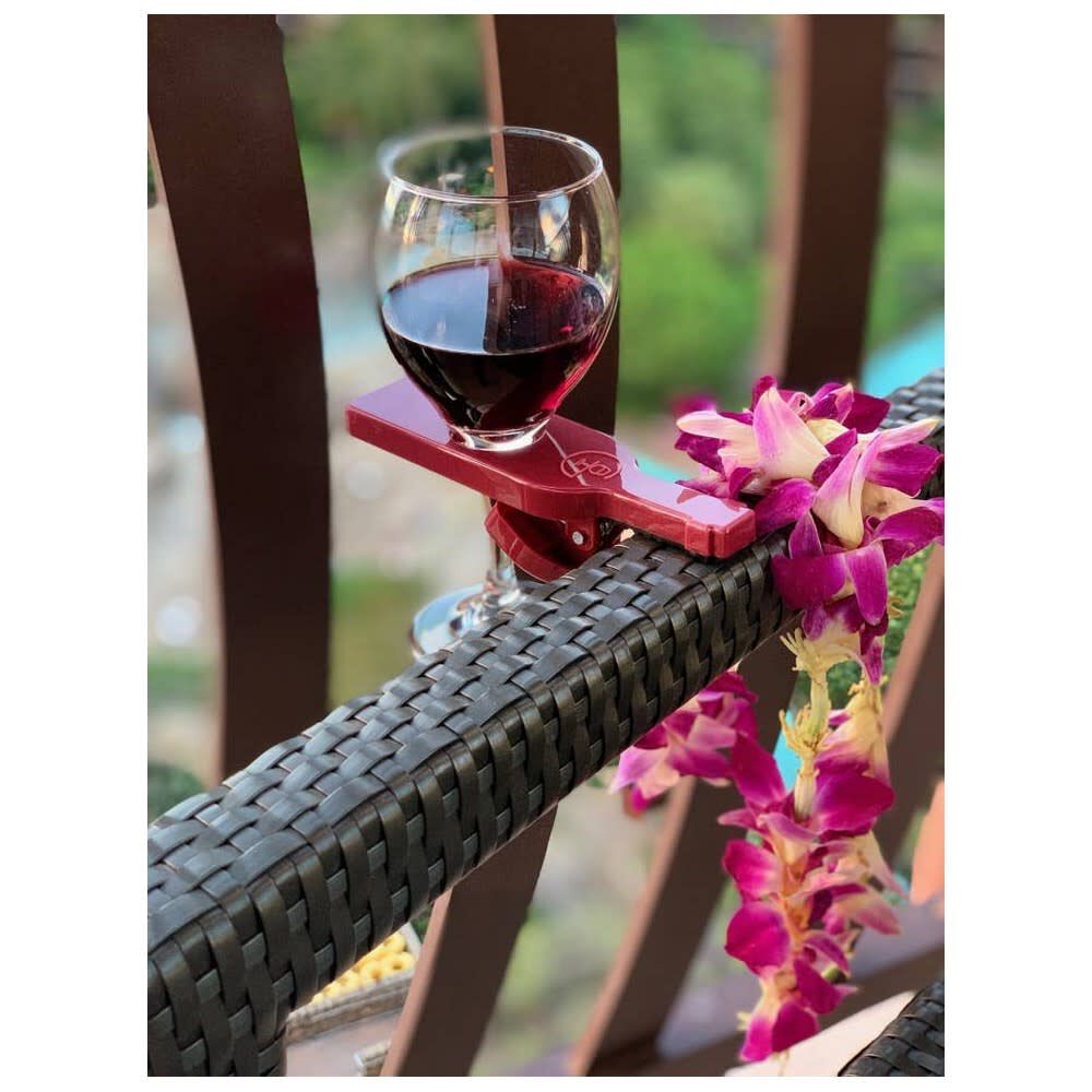 Wine Grasp 10 oz Rubber Padded Grip Glass Holder
