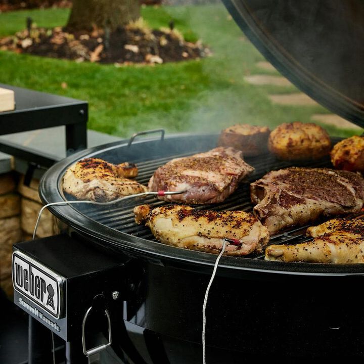 Weber Summit Kamado E6 24 Inch Charcoal Grill, Black, large image number 5