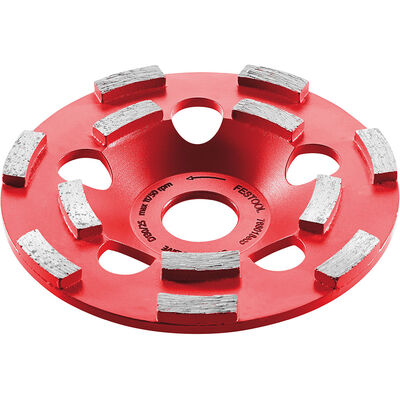 DIA ABRASIVE-D130-ST 130 Milimeter Double Row Segmented Rim Diamond Cup Disc for Sand-Based Materials