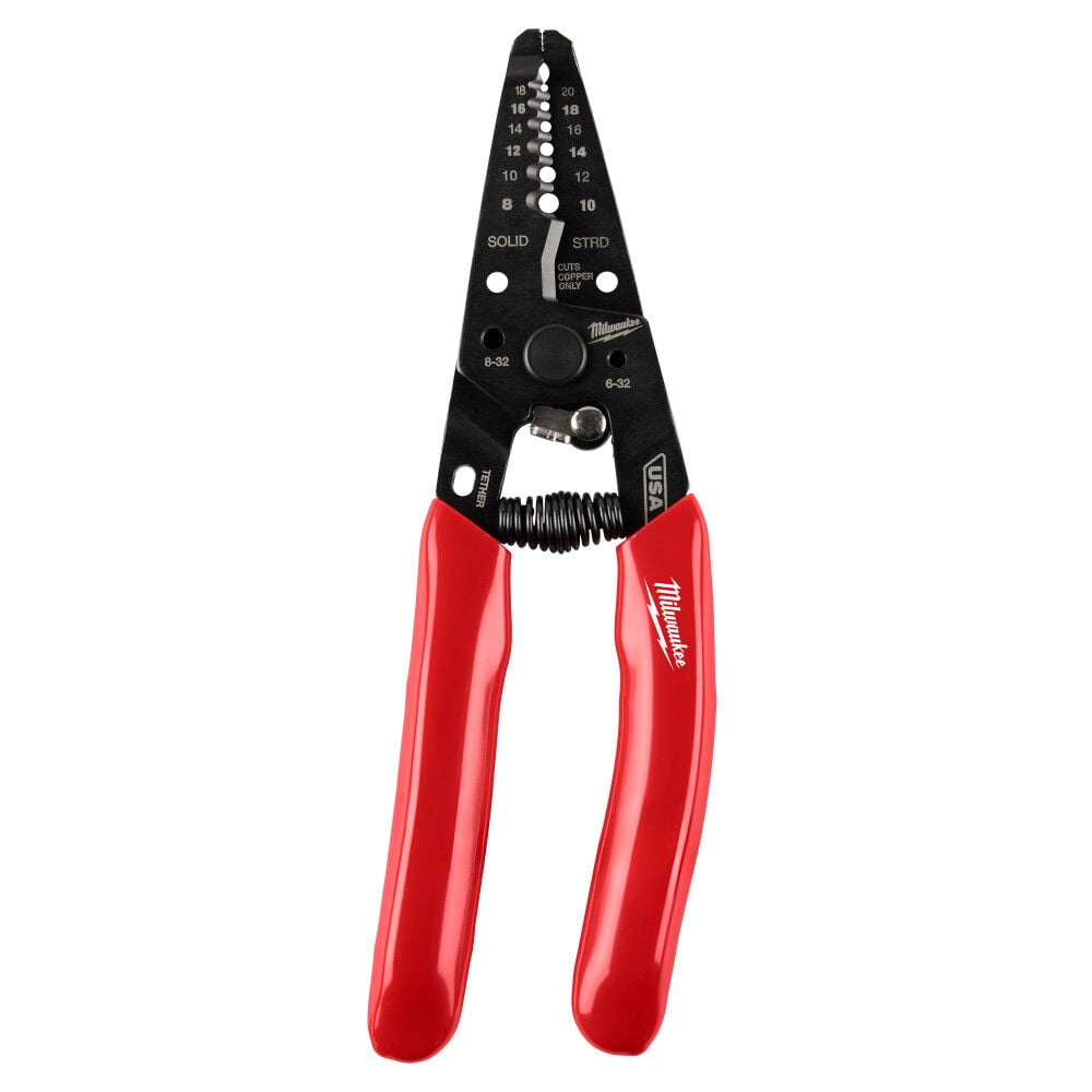 Milwaukee 8-20 AWG Dipped Grip Wire Stripper and Cutter, large image number 1