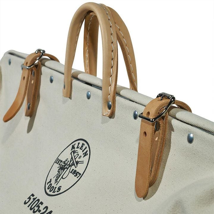 Klein Tools 24in High-Bottom Canvas Tool Bag, large image number 6