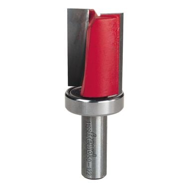 Freud 1-1/8 In. (Dia.) Top Bearing Flush Trim Bit with 1/2 In. Shank, large image number 0