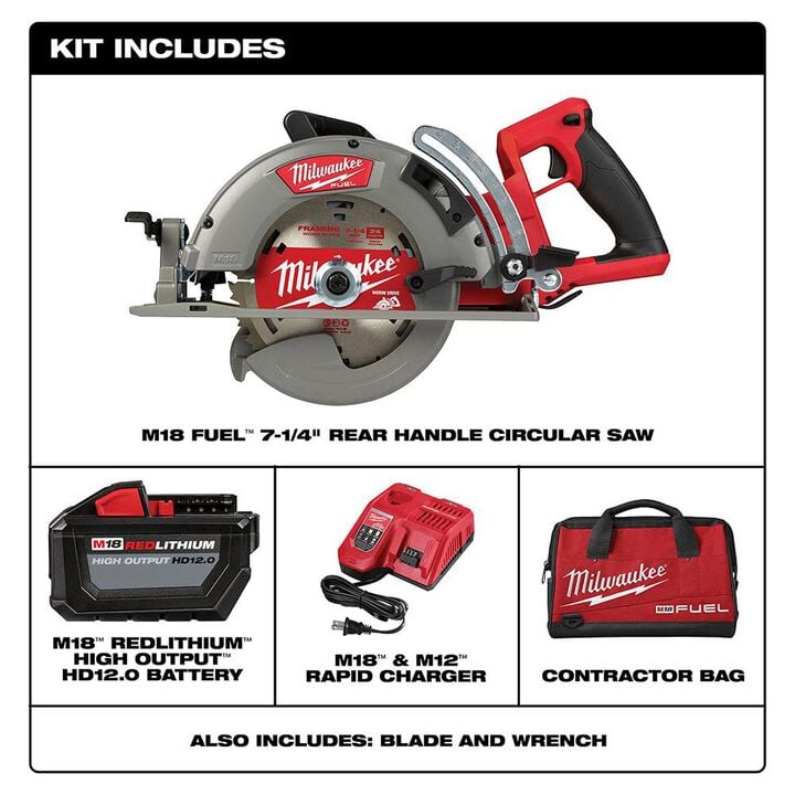 Milwaukee M18 FUEL Rear Handle 7-1/4 in. Circular Saw Kit, large image number 1