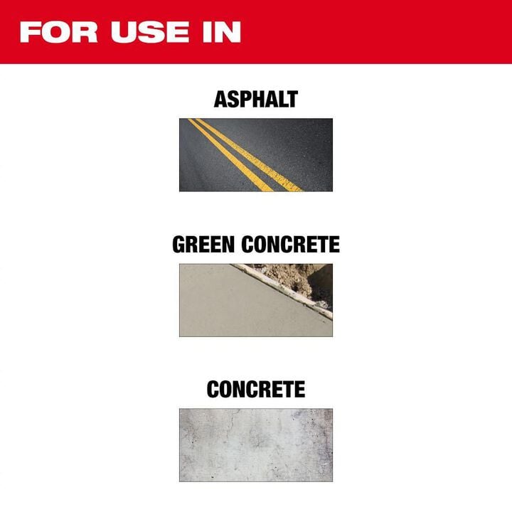 Milwaukee 14 Inch Segmented Rim Diamond Blade for Asphalt and Green Concrete, large image number 1
