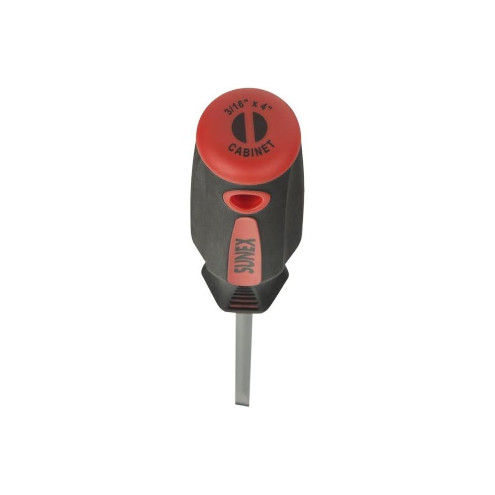 Sunex 3/16 Inch x 4 Inch Steel Matte Blasted Tip Cabinet Screwdriver, large image number 2