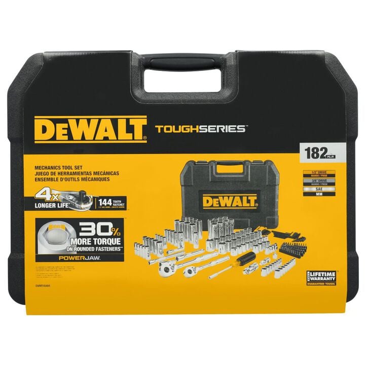 DEWALT TOUGHSERIES 182 Piece 3 Drive Mechanics Tool Set, large image number 5