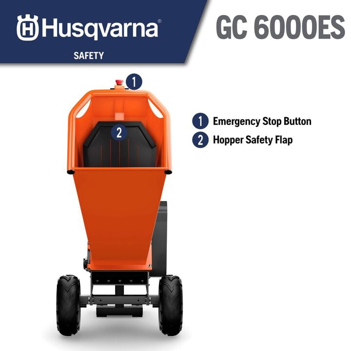 Husqvarna 6 Inch Gas Wood Chipper 420 cc, large image number 6