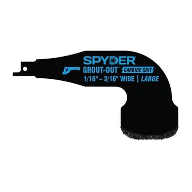 Spyder Reciprocating Saw Grout Removal Tool Attachment, 1/16in
