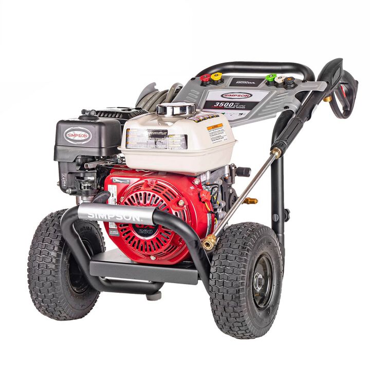 Simpson PowerShot 3500 PSI 2-1/2 GPM Gas Powered Cold Water 49 State Commercial Pressure Washer with 5 Quick Connect Spray Tips
