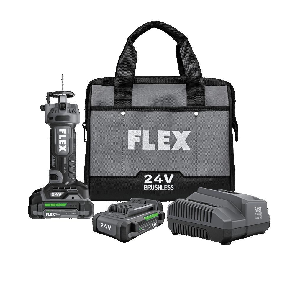 FLEX 24V Drywall Cut Out Tool Brushless Kit, large image number 3