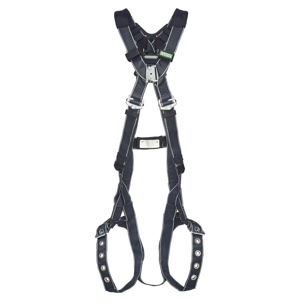 MSA Safety Works V-Form Welding Harness, Back D-Ring, Tongue Buckle Leg Straps, Standard Size, large image number 1