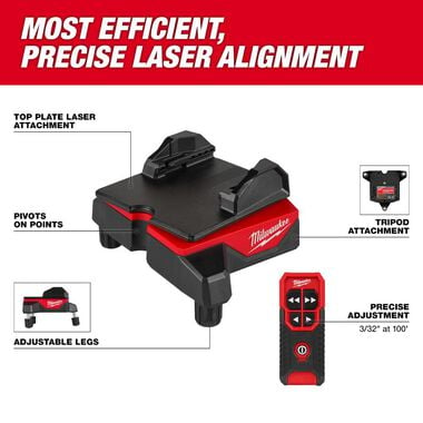 Milwaukee Wireless Laser Alignment Base with Remote, large image number 3