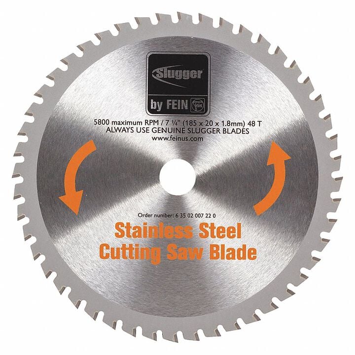 Fein 7.25 Stainless Steel Saw Blade for 7.25 In. Slugger by Metal Cutting Saw