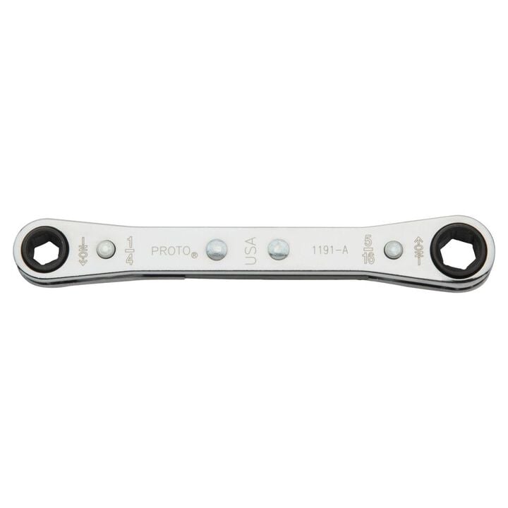 Proto 6 Point Ratcheting Wrench Box End 1/4 Inch x 5/16 Inch, large image number 0