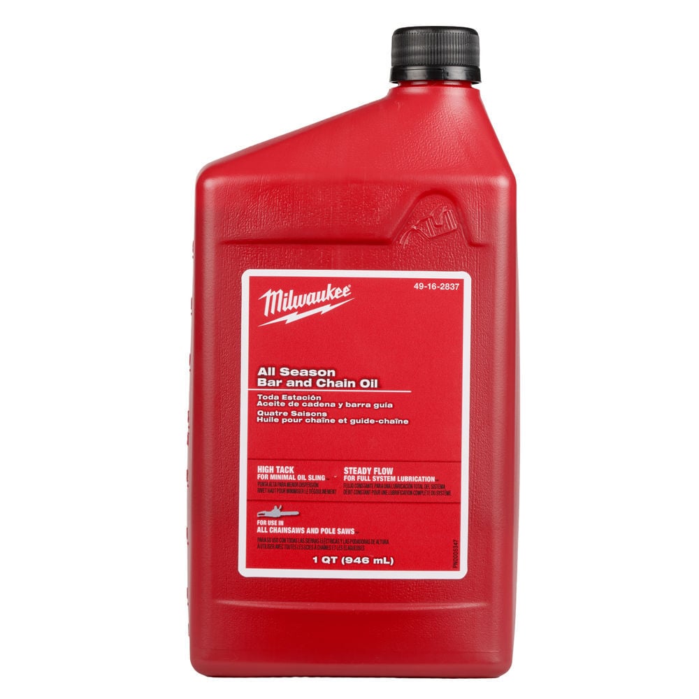 Milwaukee 1 Quart All Season Bar and Chain Oil, large image number 1