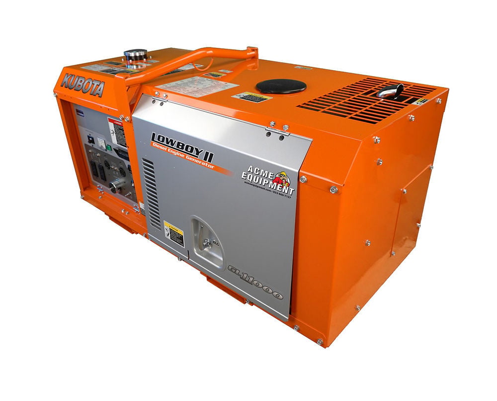 Kubota Lowboy Pro II Series 11,000 Watt (11kW) Diesel Powered 50-State Liquid-Cooled Standby Generator, large image number 3