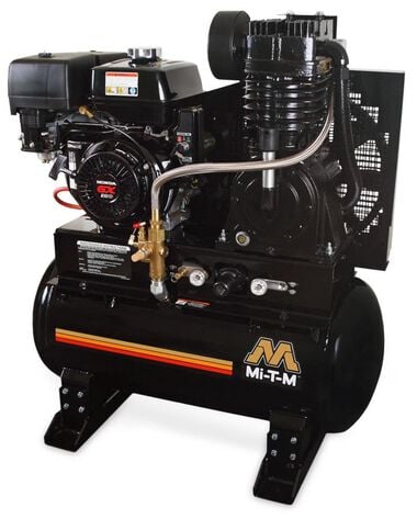 Mi T M Air Compressor 30 Gallon Stationary 13.0 HP Honda Gas