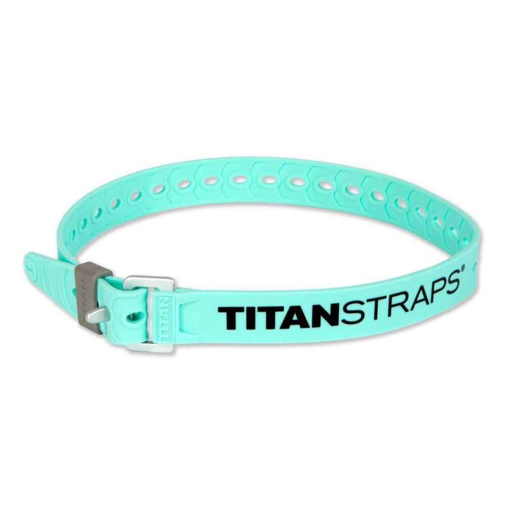 Titan Straps 25 Inch Seafoam Polymer 60 Lbs Utility Strap with Aluminum Buckle – TS-0925-SEA