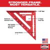 Milwaukee 7 Inch Rafter Square and 4-1/2 Inch Trim Square Set, 2 Pieces, small image number 4