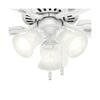 Hunter Fan Builder Ceiling Fan 42in LED Indoor Snow White, small