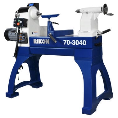 RIKON 30 In. x 40 In. Heavy Duty VSR Lathe with Sliding Bed