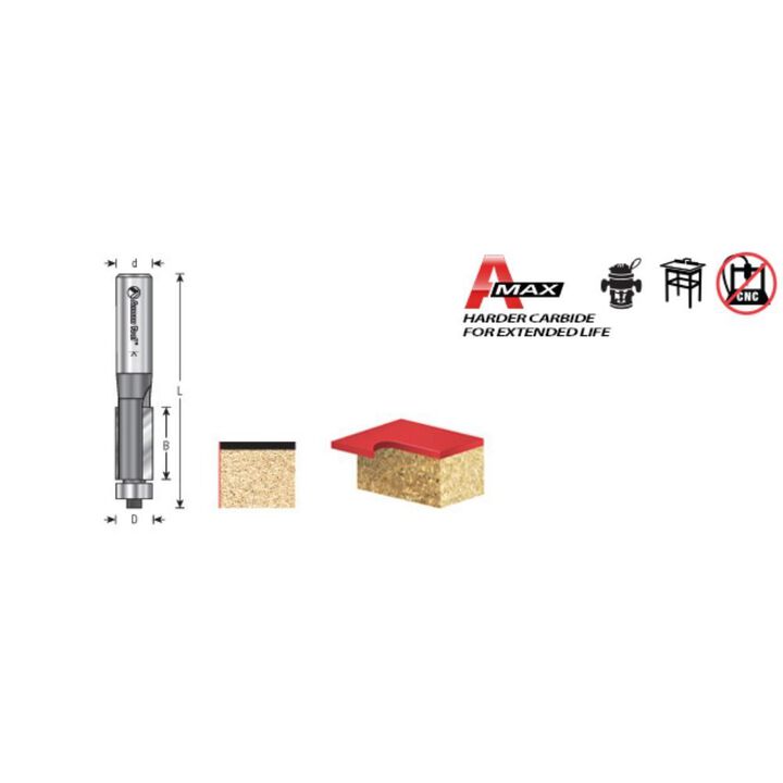 Amana Tool 1/2 x 1 x 3-1/4 Inch Carbide Flush Trim Router Bit, large image number 5