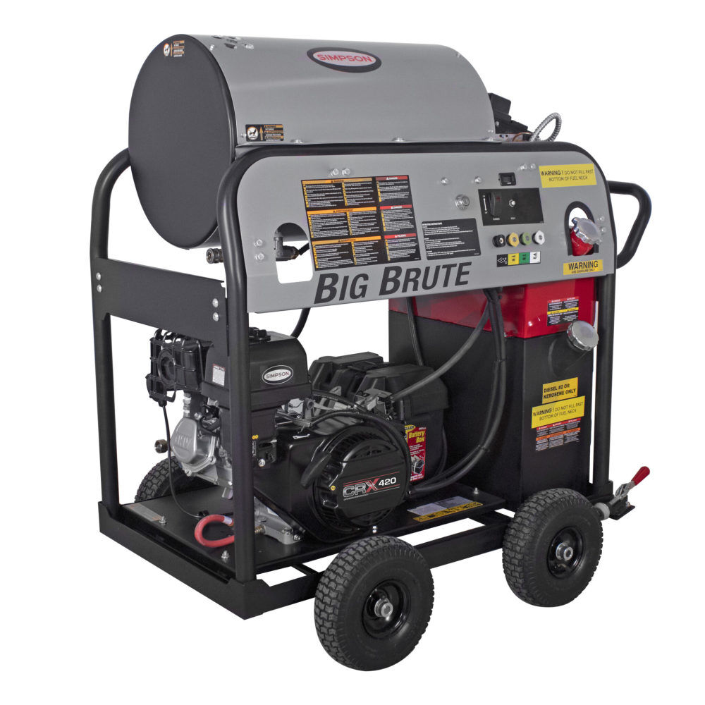 Simpson Big Brute 4000 PSI 4.0 GPM Gas Powered Hot Water Pressure Washer with 4 Spray Tips, large image number 3