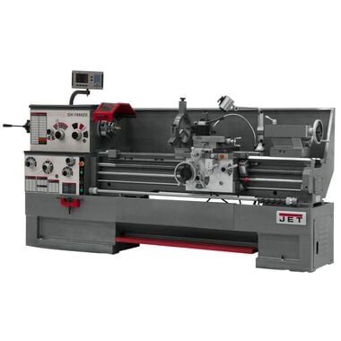 JET Gear Head 18 x 60 ZX Lathe with 2-Axis ACU-RITE 203 DRO and Collet Closer Installed