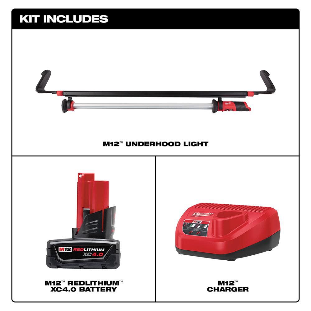Milwaukee M12 LED Underhood Light Kit 212521XC Acme Tools