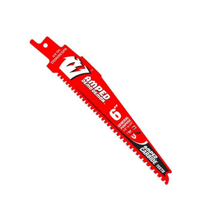 Diablo Tools 6 Inch Demo Demon AMPED Carbide General Purpose Reciprocating