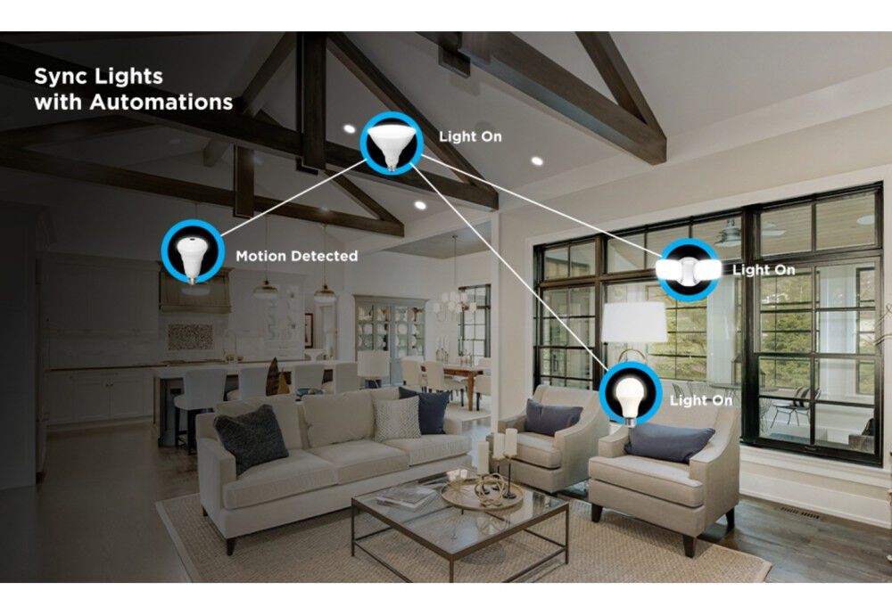 Feit Electric 10W 450 Lumens A23 E26 Base Wi-Fi Camera LED Bulb White, large image number 13