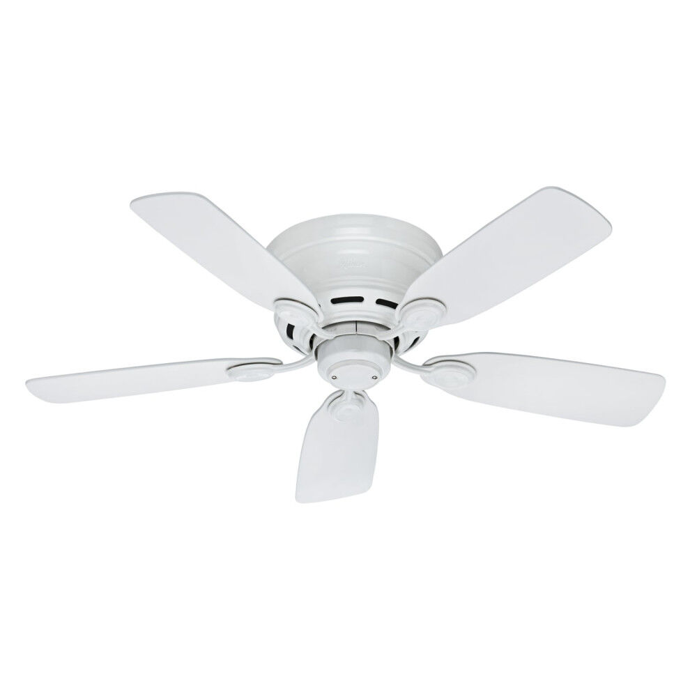 Hunter Fan Low Profile Iv Ceiling Fan 42In Indoor White Snow White